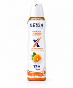 NEXIA ANTI-TRANSPIRANT  LEMONGRASS & GRAPEFRUIT FRESH F 160ml compressé